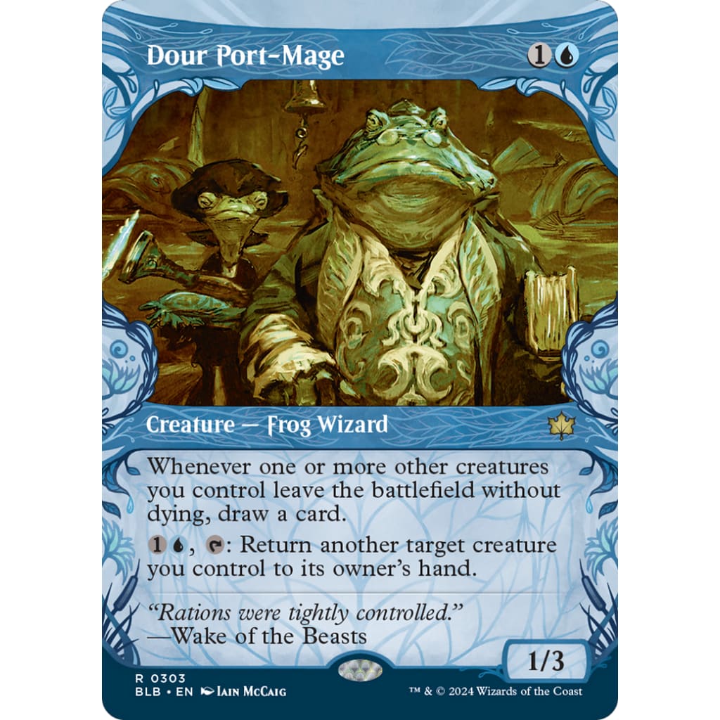 Dour Port-Mage (BLB-303): (Showcase) Foil - Single