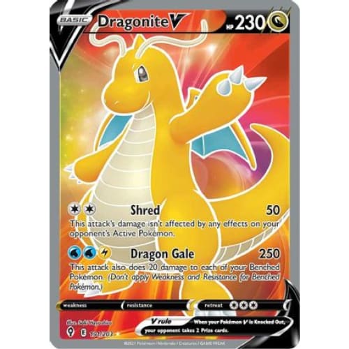 Dragonite V (191/203) Ultra Rare Holofoil - Single