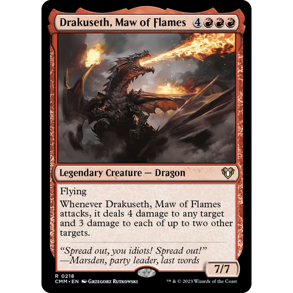 Drakuseth Maw of Flames (CMM-218) - Single
