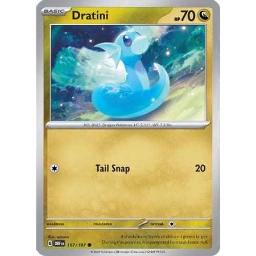 Dratini (157/197) Common Reverse Holofoil - Single