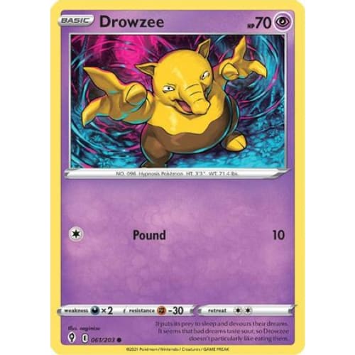 Drowzee (061/203) Common Reverse Holofoil - Single