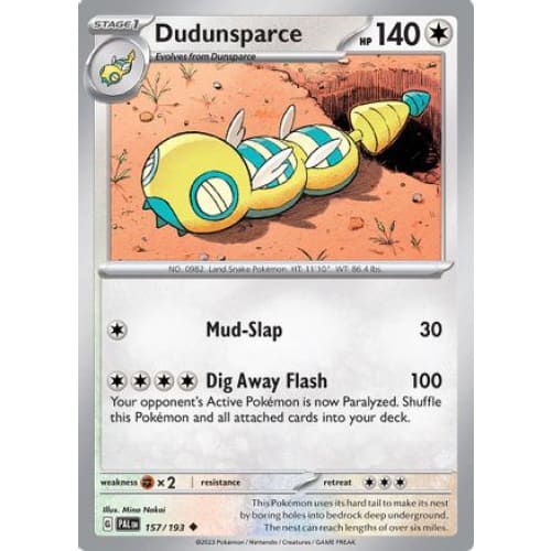Dudunsparce (157) Uncommon Reverse Holofoil - Single