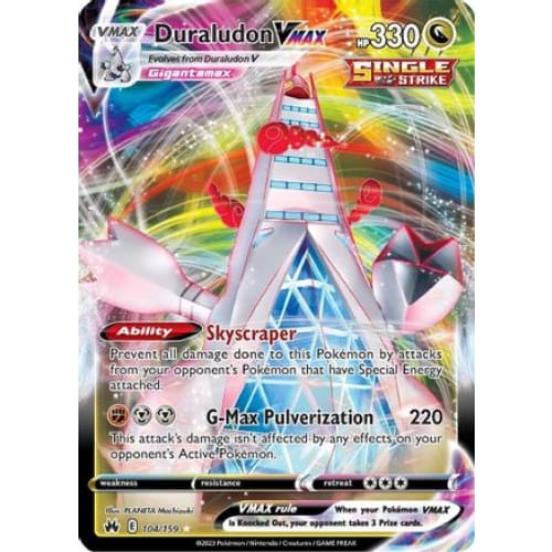 Duraludon VMAX (104) Ultra Rare Holofoil - Single