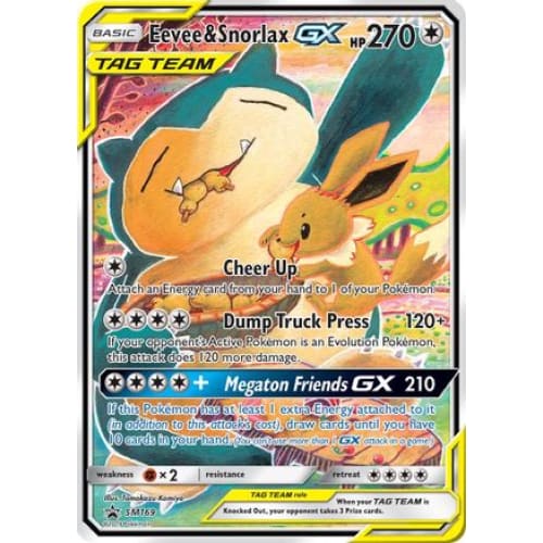 Eevee & Snorlax-GX (SM169/248) Promo Holofoil - Single