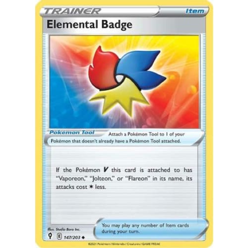 Elemental Badge (147/203) Uncommon Reverse Holofoil - Single