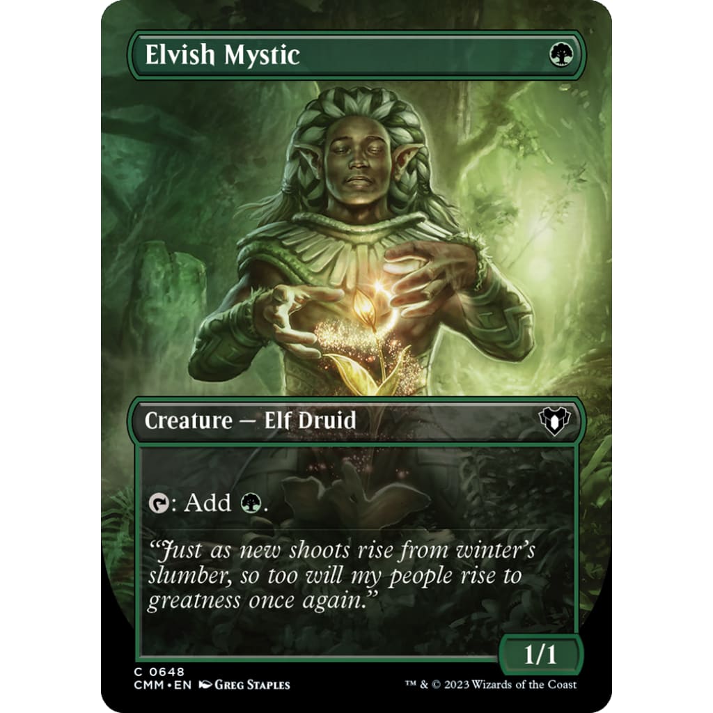 Elvish Mystic (CMM-648) (Borderless) - Single