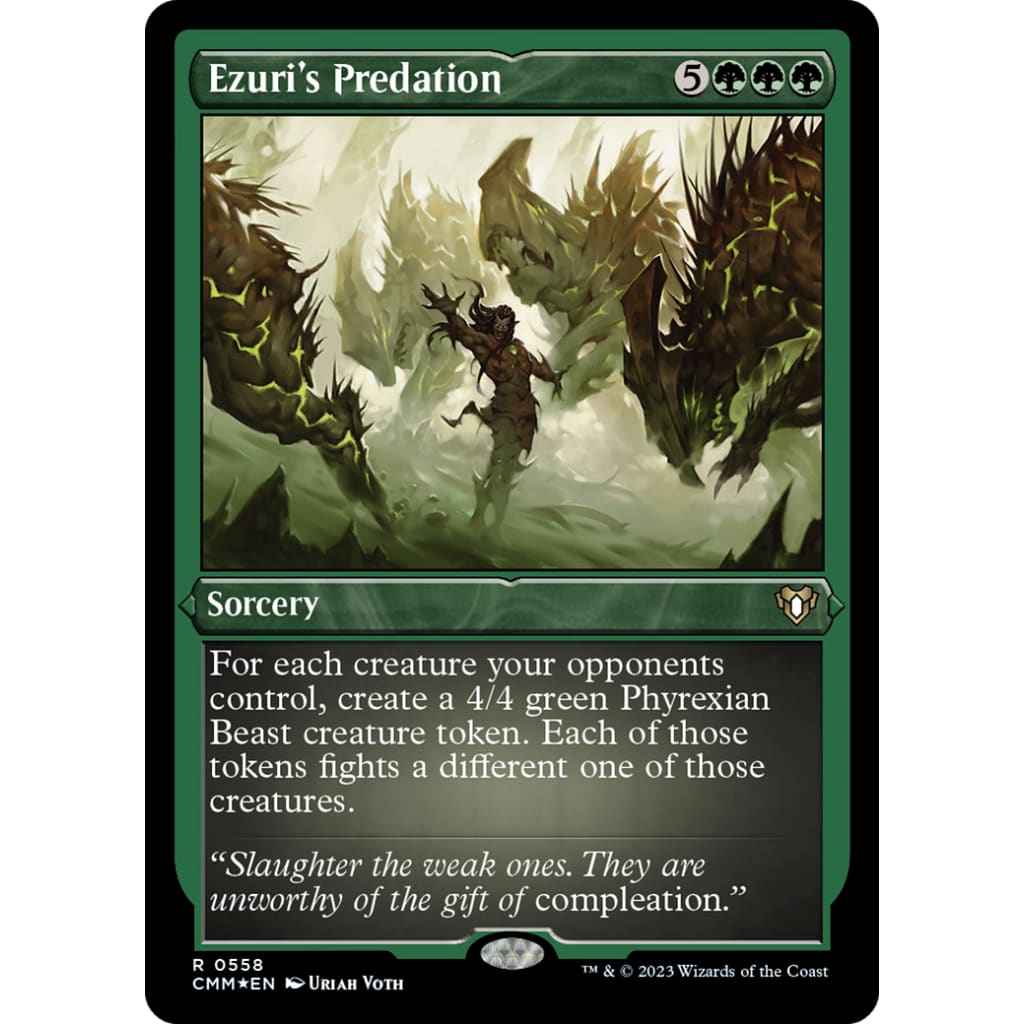 Ezuri’s Predation (CMM-558) Etched Foil - Single