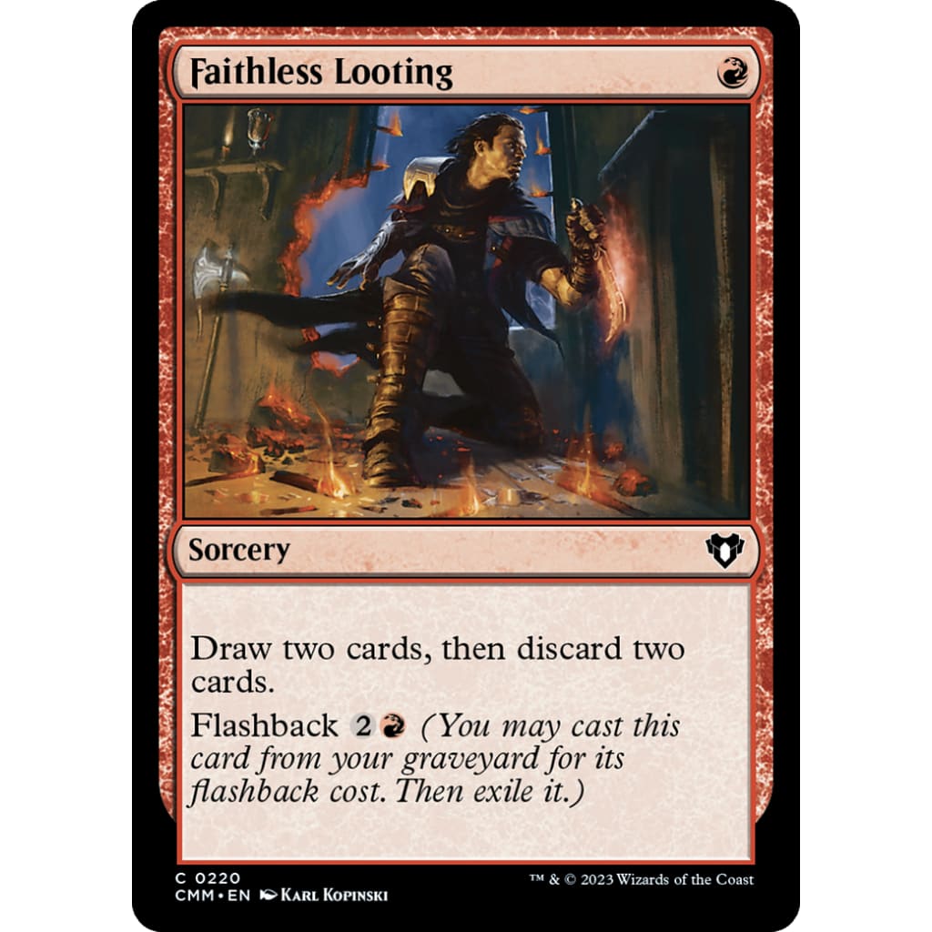 Faithless Looting (CMM-220) Foil - Single