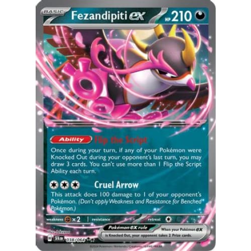 Fezandipiti ex (38) Double Rare Holofoil - Single