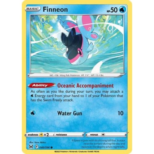 Finneon (040/196) Common Reverse Holofoil - Single