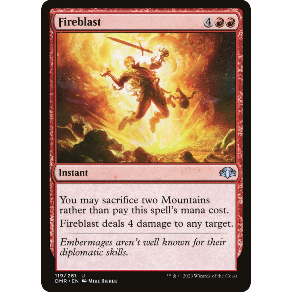 Fireblast (dmr-119) by Dominaria Remastered | Hobbiesville