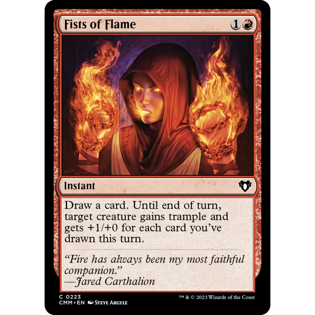 Fists of Flame (CMM-223) Foil - Single
