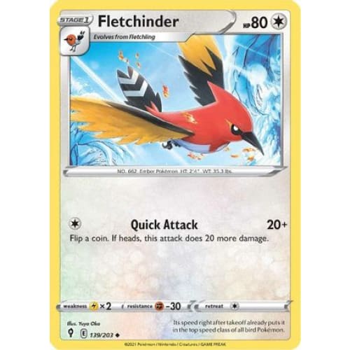 Fletchinder (139/203) Uncommon - Single