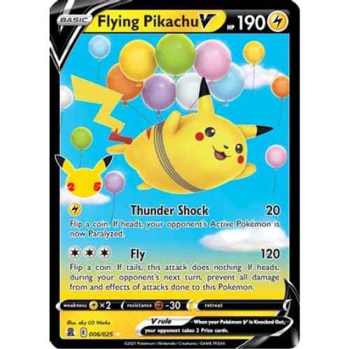 Flying Pikachu V (006/025) Holo Rare Holofoil - Single