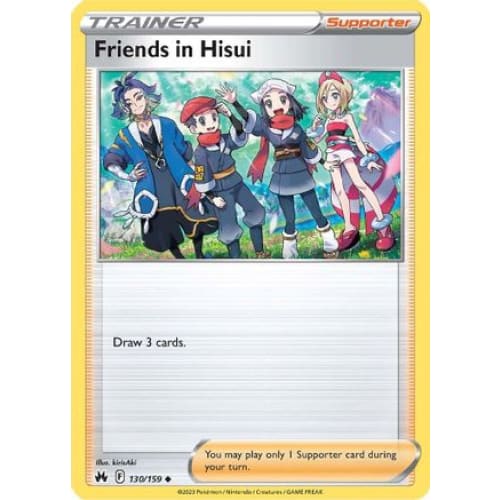 Friends in Hisui (130) Uncommon Reverse Holofoil - Single