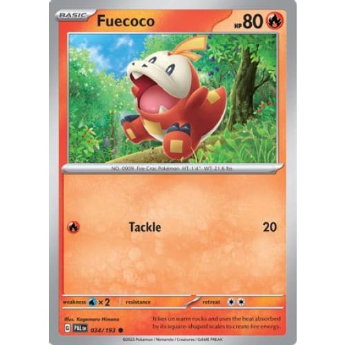 Fuecoco - 034/193 (34) Common Reverse Holofoil - Single