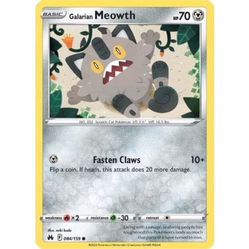 Galarian Meowth (084) Common - Single