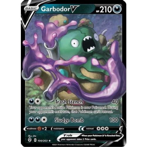 Garbodor V (100/203) Holo Rare Holofoil - Single