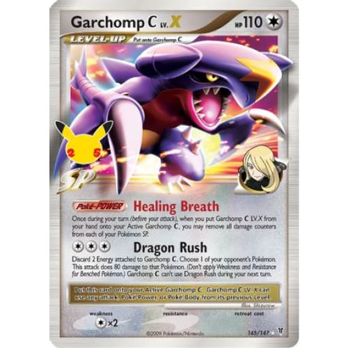 Garchomp C LV.X (145/025) Rare Holofoil - Single