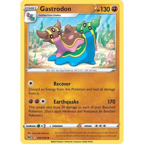 Gastrodon (102/196) Uncommon Reverse Holofoil - Single