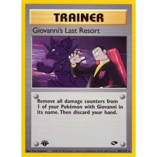 Giovanni’s Last Resort (105/132) Rare Classic Unlimited