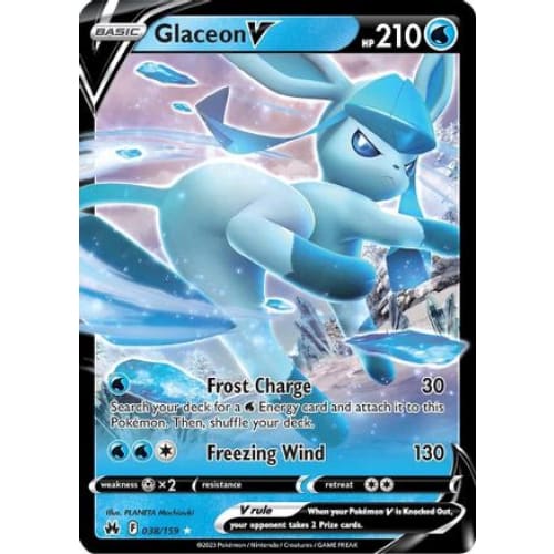 Glaceon V (038) Ultra Rare Holofoil - Single