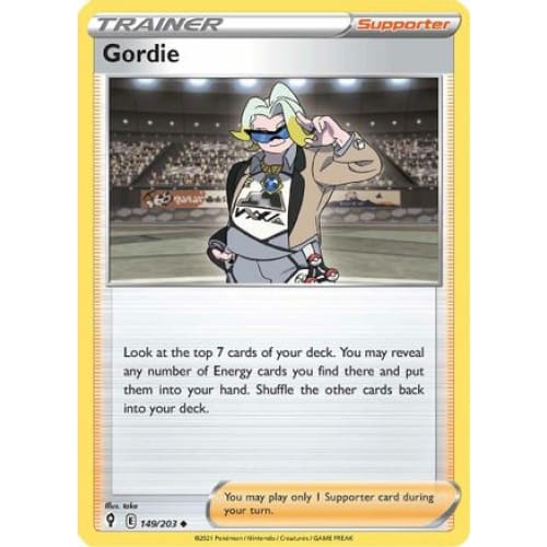 Gordie (149/203) Uncommon Reverse Holofoil - Single