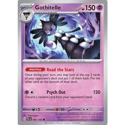 Gothitelle (92) Uncommon Reverse Holofoil - Single
