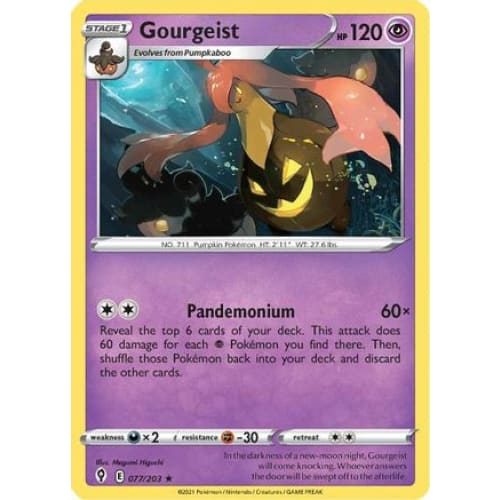 Gourgeist (077/203) Rare Classic Reverse Holofoil - Single
