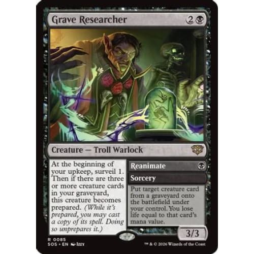 Grave Researcher (SOS-085) - Single