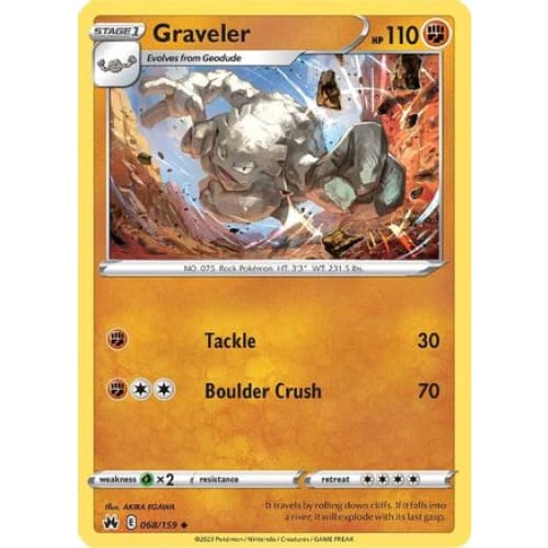 Graveler (068) Uncommon Reverse Holofoil - Single
