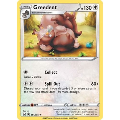 Greedent (151/196) Rare Classic Reverse Holofoil - Single