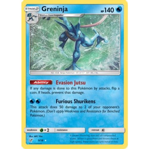 Greninja (009/018) Ultra Rare Holofoil - Single