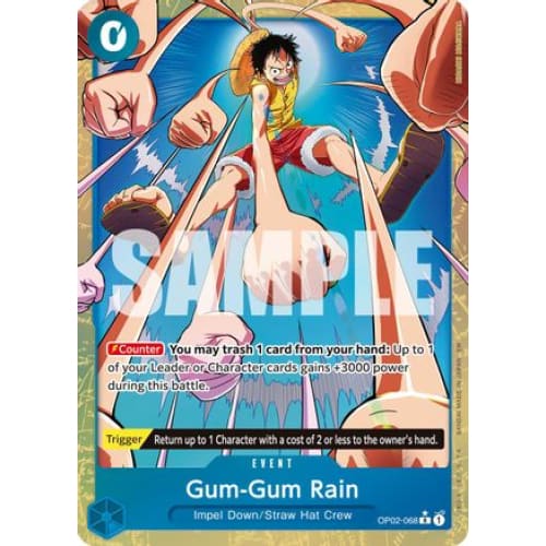 Gum-Gum Rain (Alternate Art) OP02-068 R Premium Booster