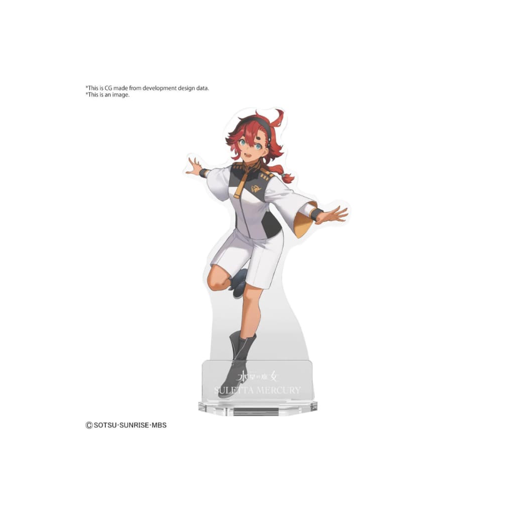 Gunpla Package Art Acrylic Stand Suletta Mercury