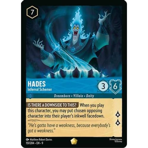 Hades - Infernal Schemer (151/204) - Fabled - Single