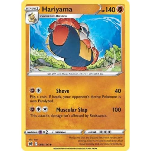Hariyama (098/196) Uncommon - Single