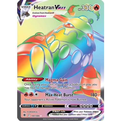 Heatran VMAX (191/189) Holo Rare Holofoil - Single