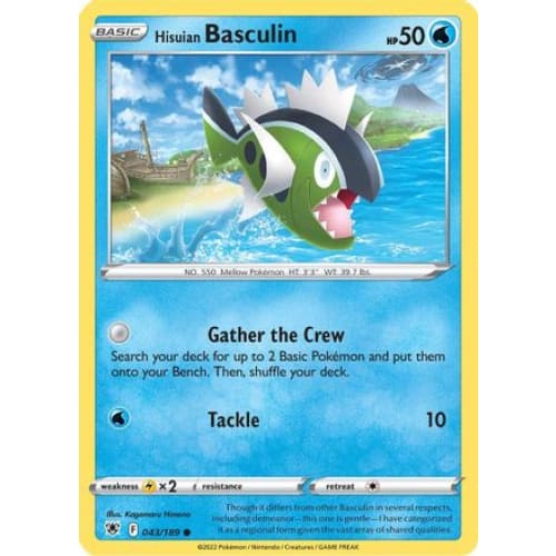 Hisuian Basculin (043/189) Common Reverse Holofoil - Single