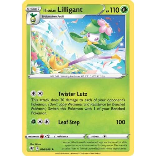 Hisuian Lilligant (016/189) Holo Rare Reverse Holofoil