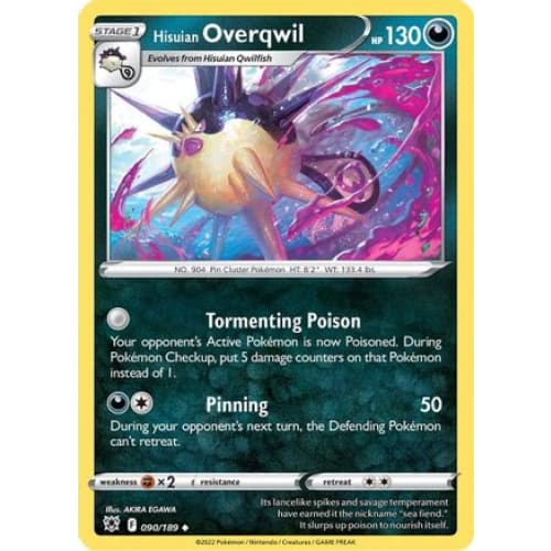 Hisuian Overqwil (090/189) Uncommon - Single