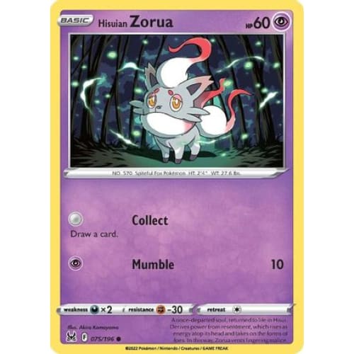 Hisuian Zorua (075/196) Common - Single