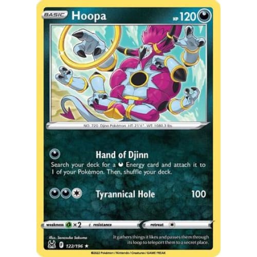Hoopa (122/196) Rare Classic Reverse Holofoil - Single