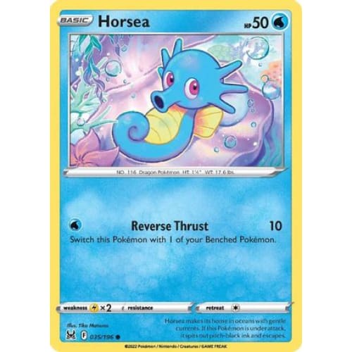 Horsea (035/196) Common Reverse Holofoil - Single