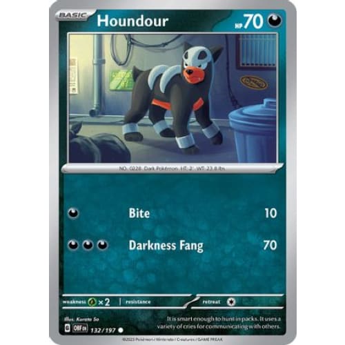 Houndour (132) Common Reverse Holofoil - Single