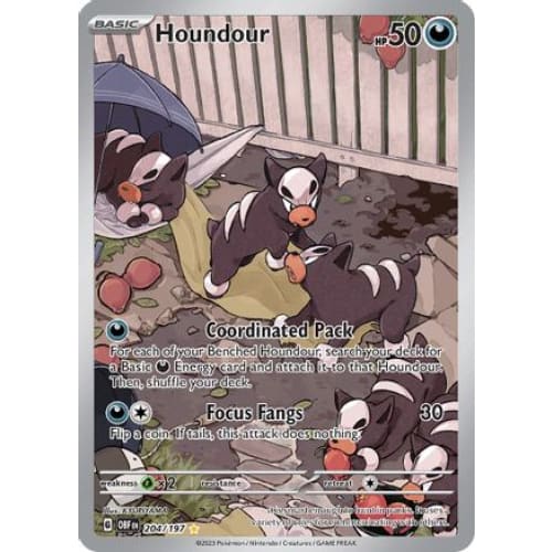 Houndour (204/197) Illustration Rare Holofoil - Single