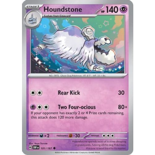 Houndstone (101/197) Uncommon Reverse Holofoil - Single
