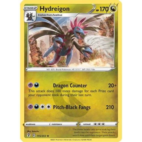 Hydreigon (115/203) Holo Rare Reverse Holofoil - Single
