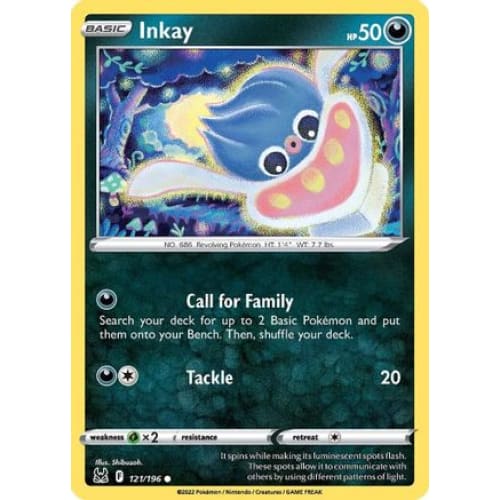 Inkay (121/196) Common Reverse Holofoil - Single