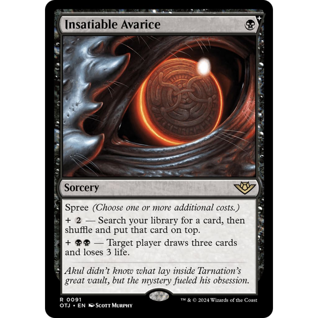 Insatiable Avarice (OTJ-091) - Single